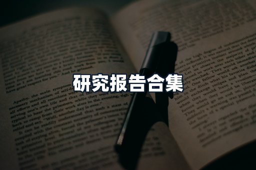 研究报告合集